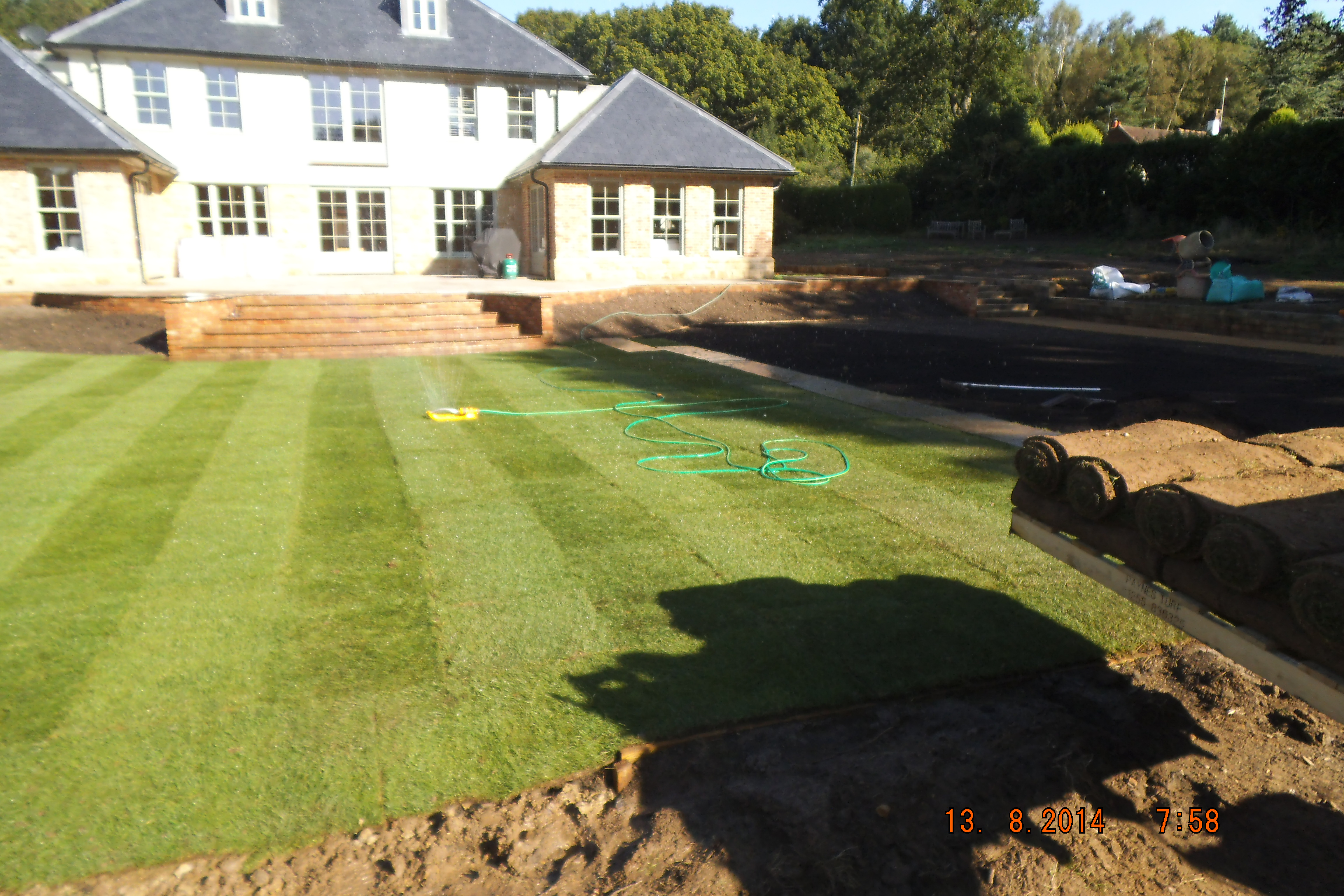 Beautiful garden lawn
